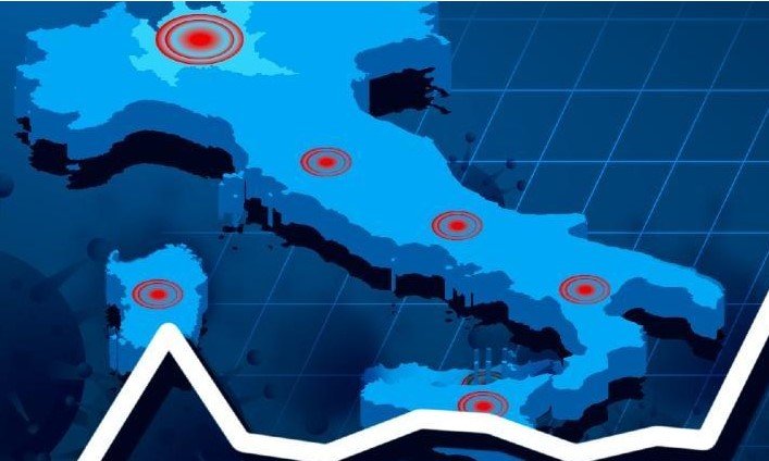 Real Time Maps of COVID Trends in Italy Image of Real Time Maps of COVID Trends in Italy